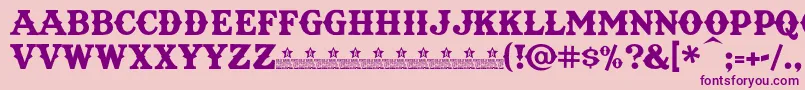 TexatBoldPersonalUse Font – Purple Fonts on Pink Background