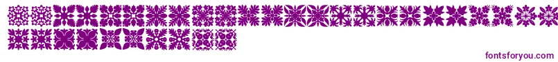 HawaiianQuilt1-Schriftart – Violette Schriften