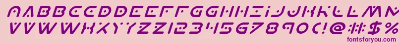 Planetxital Font – Purple Fonts on Pink Background