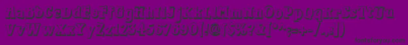 Waterloo Font – Black Fonts on Purple Background