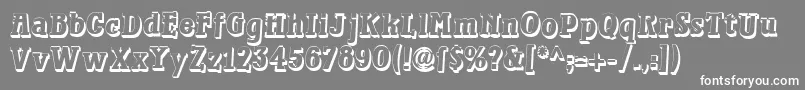 Waterloo Font – White Fonts on Gray Background