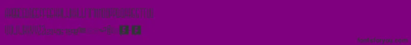 Sahaquiel-Schriftart – Schwarze Schriften auf violettem Hintergrund