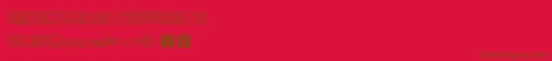 Sahaquiel Font – Brown Fonts on Red Background