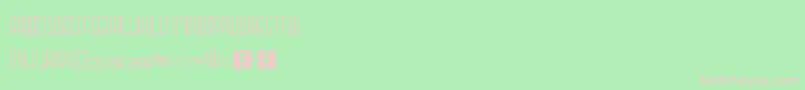 Sahaquiel Font – Pink Fonts on Green Background
