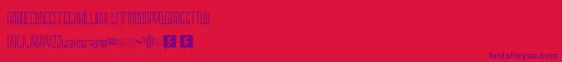 Sahaquiel Font – Purple Fonts on Red Background