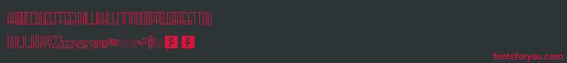 Sahaquiel Font – Red Fonts on Black Background