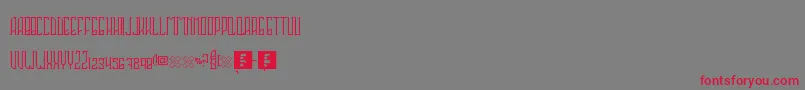 Sahaquiel Font – Red Fonts on Gray Background