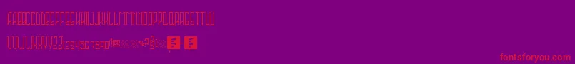 Sahaquiel Font – Red Fonts on Purple Background