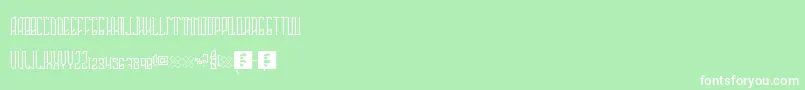 Sahaquiel Font – White Fonts on Green Background