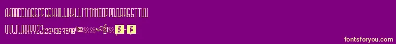 Sahaquiel Font – Yellow Fonts on Purple Background