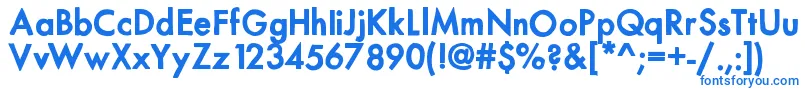 フォントMixmodernsolid – 白い背景に青い文字