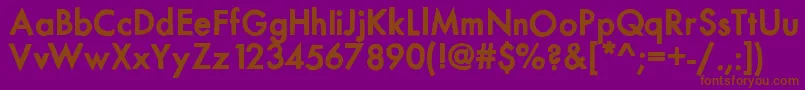 Шрифт Mixmodernsolid – коричневые шрифты на фиолетовом фоне