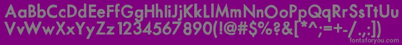 Шрифт Mixmodernsolid – серые шрифты на фиолетовом фоне
