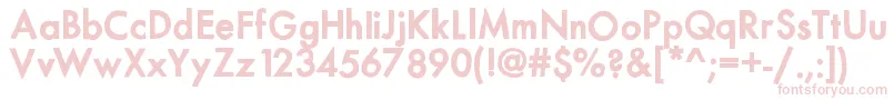 Шрифт Mixmodernsolid – розовые шрифты на белом фоне