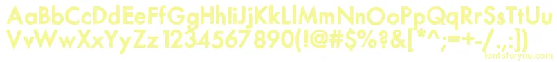 Шрифт Mixmodernsolid – жёлтые шрифты на белом фоне