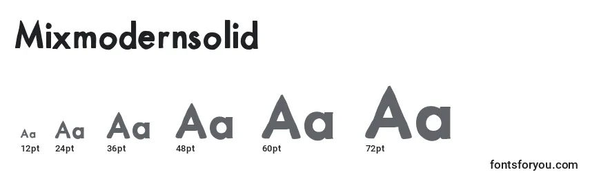 Mixmodernsolid Font Sizes