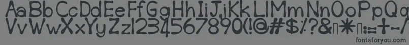 フォントSempoi – 黒い文字の灰色の背景