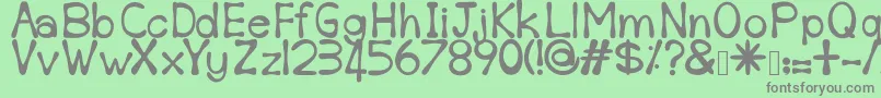Шрифт Sempoi – серые шрифты на зелёном фоне