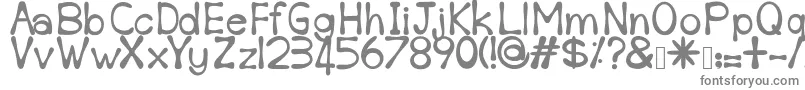 Шрифт Sempoi – серые шрифты на белом фоне
