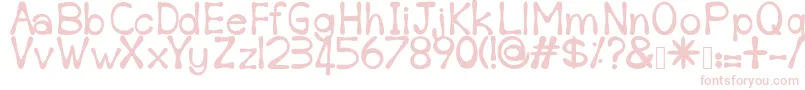 Шрифт Sempoi – розовые шрифты на белом фоне