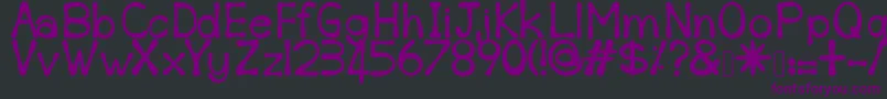 Шрифт Sempoi – фиолетовые шрифты на чёрном фоне