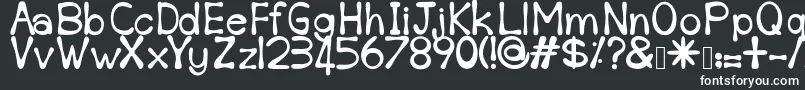 Шрифт Sempoi – белые шрифты на чёрном фоне