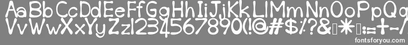 Шрифт Sempoi – белые шрифты на сером фоне