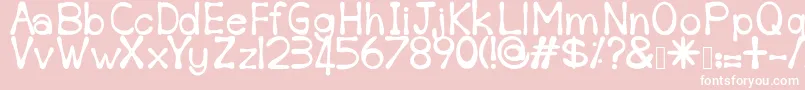 Sempoi Font – White Fonts on Pink Background