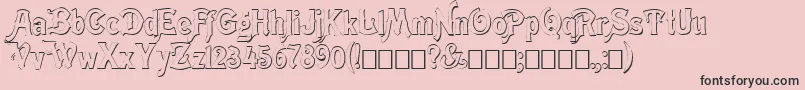Meistshd-fontti – mustat fontit vaaleanpunaisella taustalla