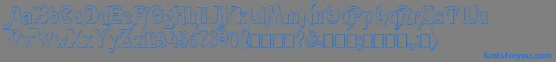 Meistshd Font – Blue Fonts on Gray Background