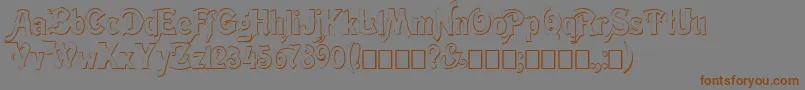 Meistshd Font – Brown Fonts on Gray Background