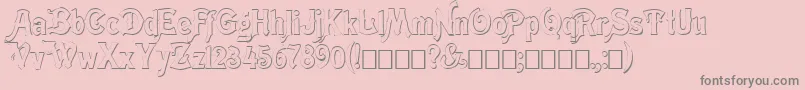 Meistshd Font – Gray Fonts on Pink Background