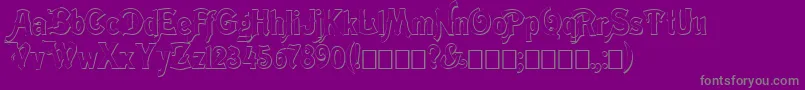 Meistshd Font – Gray Fonts on Purple Background