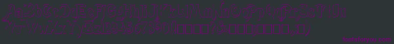 Шрифт Meistshd – фиолетовые шрифты на чёрном фоне