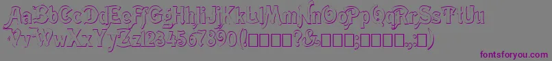 Meistshd-Schriftart – Violette Schriften auf grauem Hintergrund