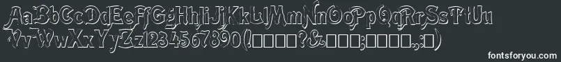 Meistshd-fontti – valkoiset fontit mustalla taustalla