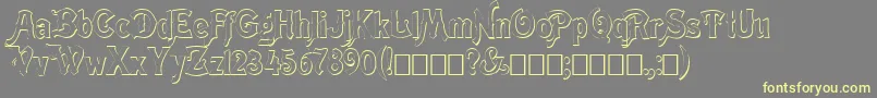 Meistshd Font – Yellow Fonts on Gray Background