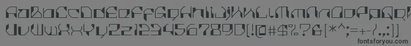 CilicaVirus Font – Black Fonts on Gray Background