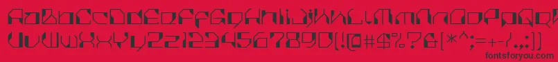 CilicaVirus Font – Black Fonts on Red Background