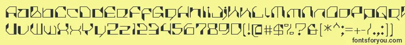 CilicaVirus Font – Black Fonts on Yellow Background