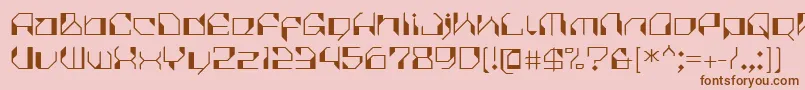 CilicaVirus Font – Brown Fonts on Pink Background