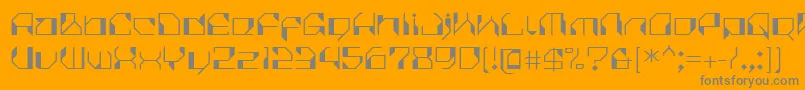 CilicaVirus Font – Gray Fonts on Orange Background