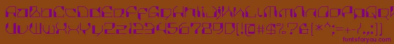 CilicaVirus Font – Purple Fonts on Brown Background