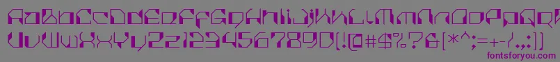 CilicaVirus Font – Purple Fonts on Gray Background