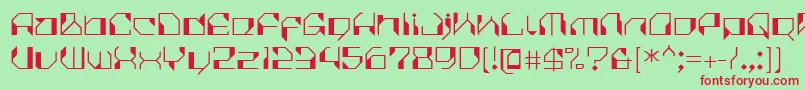 CilicaVirus Font – Red Fonts on Green Background