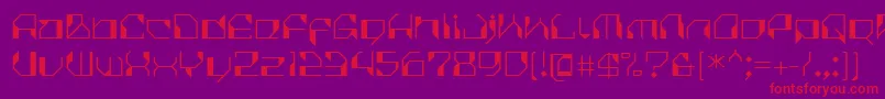 CilicaVirus Font – Red Fonts on Purple Background