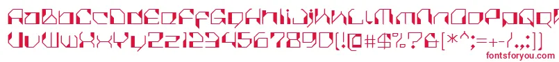 CilicaVirus Font – Red Fonts on White Background
