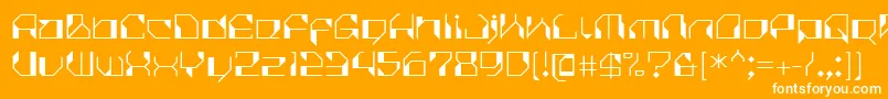 CilicaVirus Font – White Fonts on Orange Background