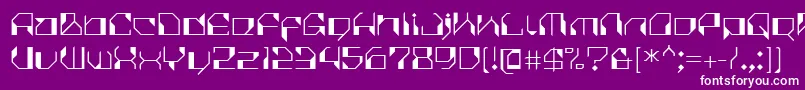 CilicaVirus Font – White Fonts on Purple Background