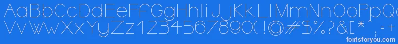 Шрифт OrmontLight – розовые шрифты на синем фоне
